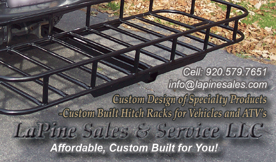 EMAIL for Info on Hitch Racks Custom Built by LaPine Sales